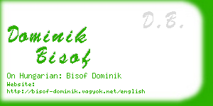 dominik bisof business card